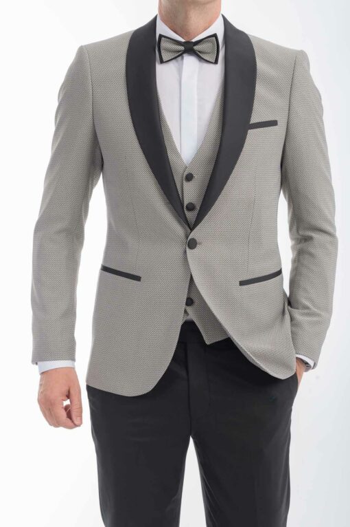 SUIT WEDDING 50%VIS40%PL10%WOOL