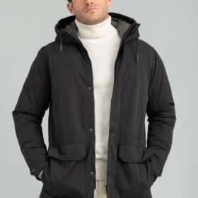 Ανδρικό Μπουφάν Παρκά Jack & Jones 12218773 Black