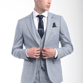 Κοστούμι Vittorio 100-23-PONTE L Blue