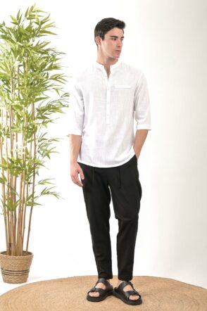 SHIRT 40%LINEN60%VIS