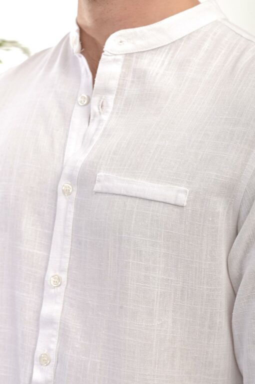 SHIRT 40%LINEN60%VIS