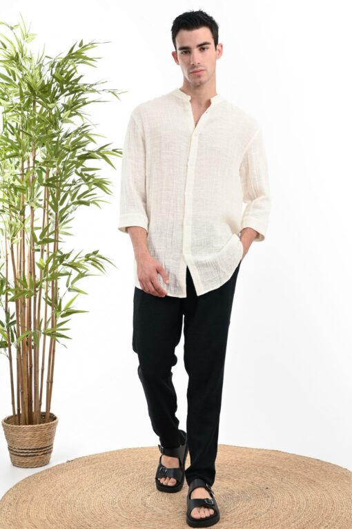 SHIRT 50%LINEN50%COTTON