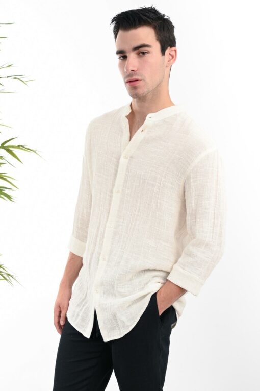 SHIRT 50%LINEN50%COTTON