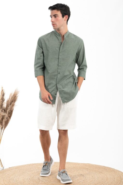 SHIRT 70%LINEN30%COTTON