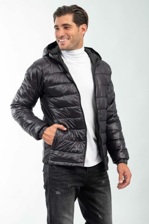 Ανδρικό Μπουφάν Puffer Jack&Jones 12241627 Black