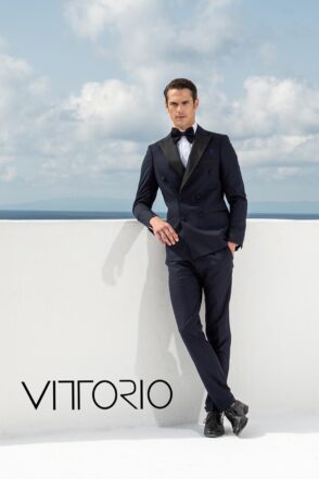 Κοστούμι Γαμπριάτικο Vittorio 100-24-FIRENZE Blue 1