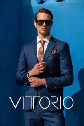 Κοστούμι Vittorio 100-24-PONTE Blue 2