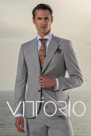 Κοστούμι Vittorio 100-24-PONTE Grey 3