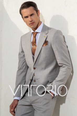 Κοστούμι Vittorio 100-24-PONTE Grey 4