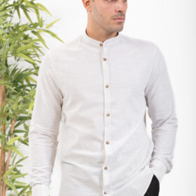 Λινό πουκάμισο Vittorio 800-24-402 White