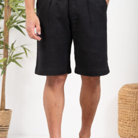 Λινή Βερμούδα Vittorio 500-24-Passion Black