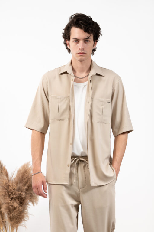 Overshirt Vittorio 300-23-Santo-1 Beige 2