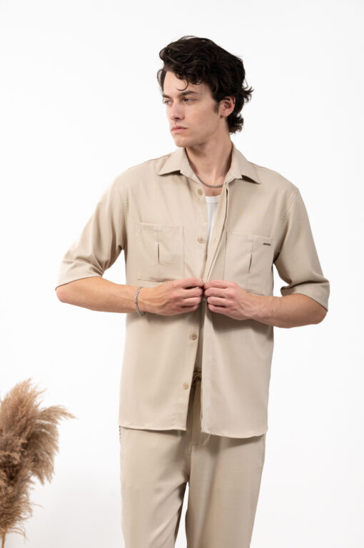 Overshirt Vittorio 300-23-Santo-1 Beige 5