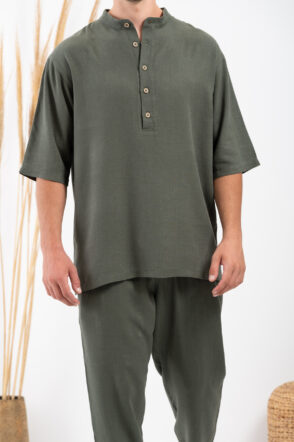 Overshirt Vittorio 300-24-SPIAGGIA Olive 6