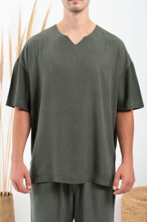 Μπλούζα Vittorio Oversized 200-24-IOS Olive 7