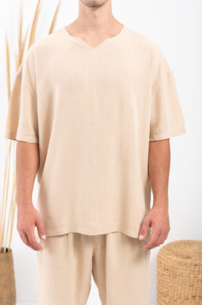 Μπλούζα Vittorio Oversized 200-24-IOS Beige 7