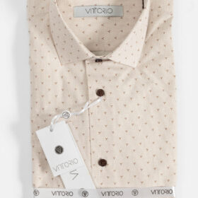 Πουκάμισο Vittorio 800-24-020 Beige