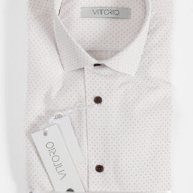 Πουκάμισο Vittorio 800-24-035 Beige