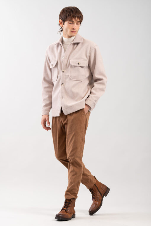 Ανδρικό Πουκάμισο Overshirt 300-2425-011 Beige