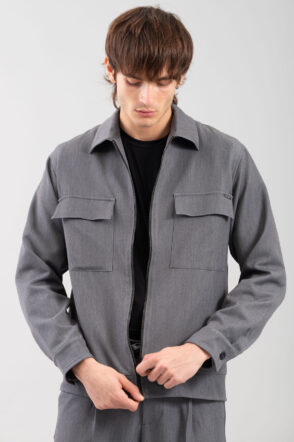 Πουκάμισο Overshirt Vittorio 300-2425-Merrato Grey 15