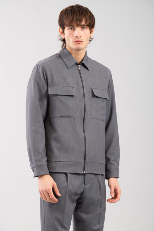 Πουκάμισο Overshirt Vittorio 300-2425-Merrato Grey 24