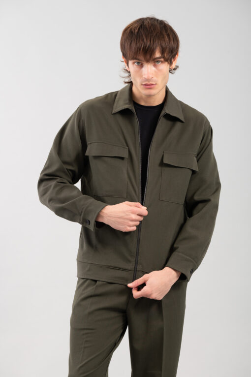 Overshirt Vittorio 300-2425-Merrato Olive 5