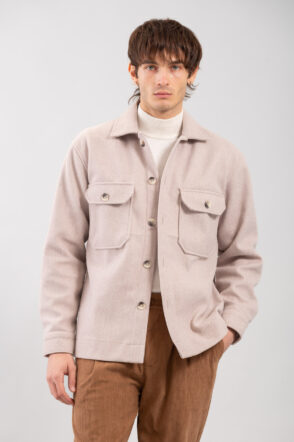 Ανδρικό Πουκάμισο Overshirt 300-2425-011 Beige 4