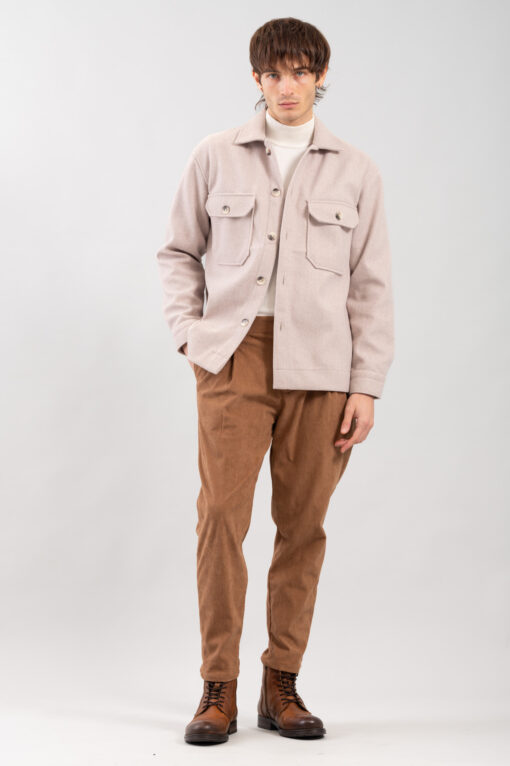 Ανδρικό Πουκάμισο Overshirt 300-2425-011 Beige 6