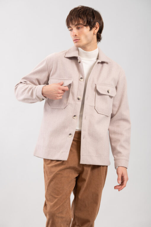 Ανδρικό Πουκάμισο Overshirt 300-2425-011 Beige 8