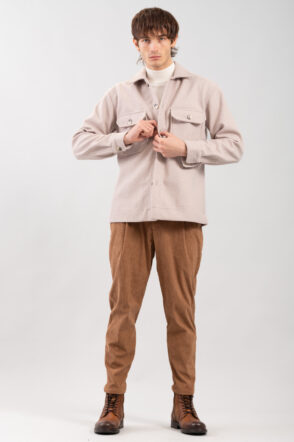 Ανδρικό Πουκάμισο Overshirt 300-2425-011 Beige 7