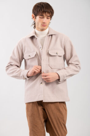 Ανδρικό Πουκάμισο Overshirt 300-2425-011 Beige 9