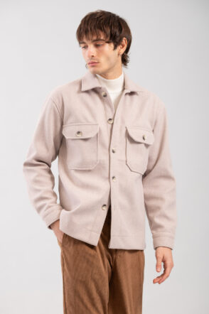 Ανδρικό Πουκάμισο Overshirt 300-2425-011 Beige 10