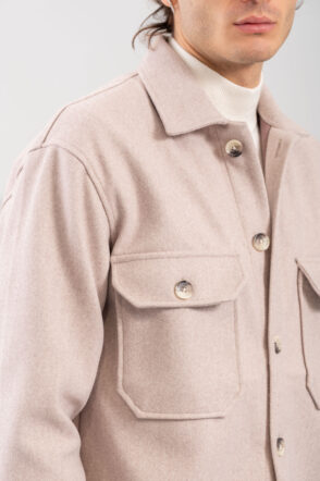 Ανδρικό Πουκάμισο Overshirt 300-2425-011 Beige 17