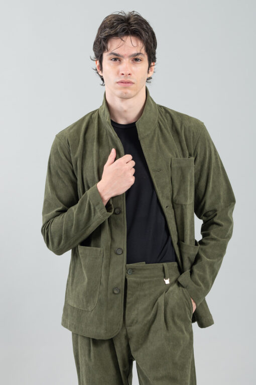 Πουκάμισο Overshirt Vittorio 300-2425-Azzate Olive 1