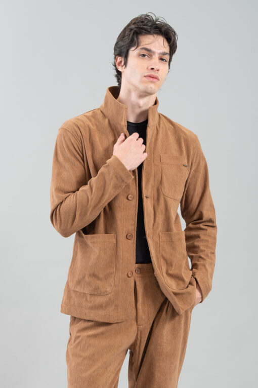 Πουκάμισο Overshirt Vittorio 300-2425-Azzate Camel 11