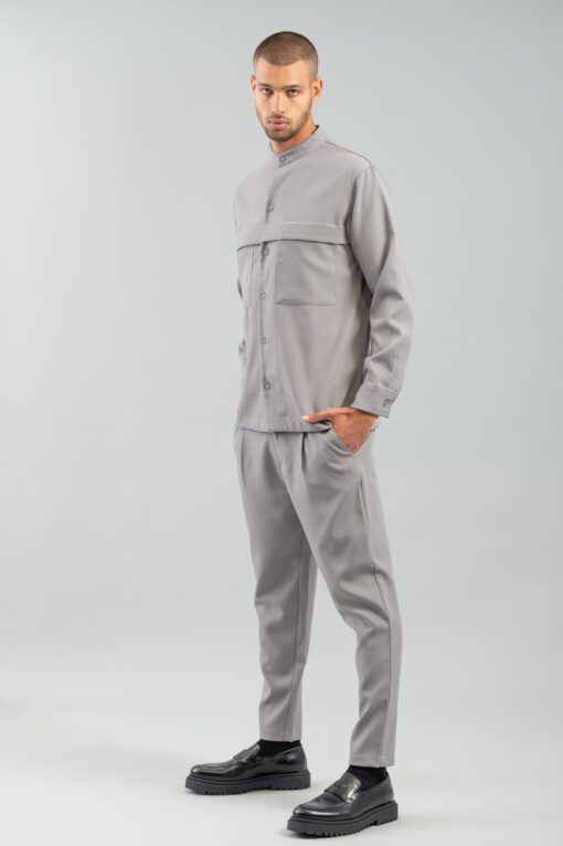 Πουκάμισο Overshirt Vittorio 300-2425-Pantova Grey 1