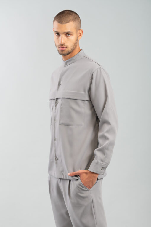 Πουκάμισο Overshirt Vittorio 300-2425-Pantova Grey 8