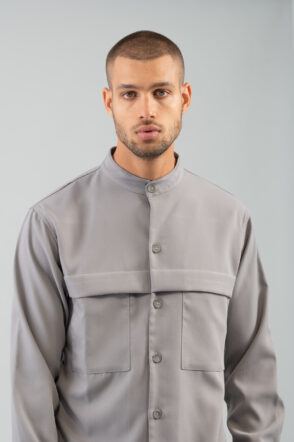 Πουκάμισο Overshirt Vittorio 300-2425-Pantova Grey 9