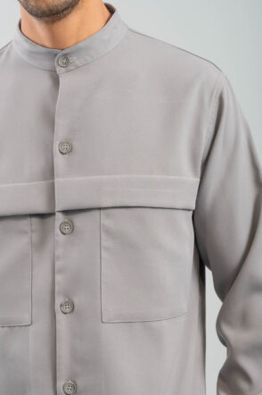 Πουκάμισο Overshirt Vittorio 300-2425-Pantova Grey 10