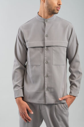 Πουκάμισο Overshirt Vittorio 300-2425-Pantova Grey 11