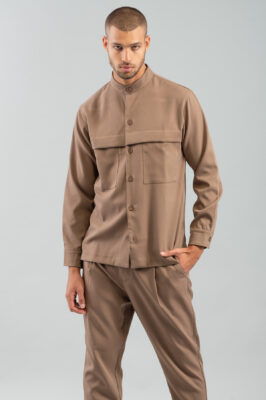 Πουκάμισο Overshirt Vittorio 300-2425-Pantova Tobacco