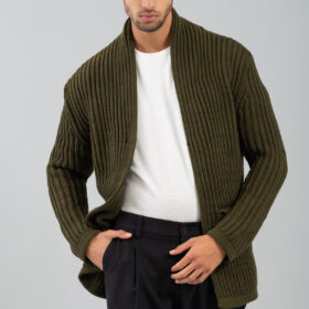 Πλεκτή Ζακέτα Vittorio 700-2425-100 Khaki