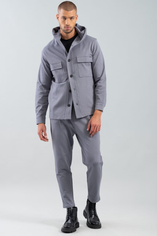 Ανδρικό Πουκάμισο Overshirt Vittorio 300-2425-Savio-Grey 2