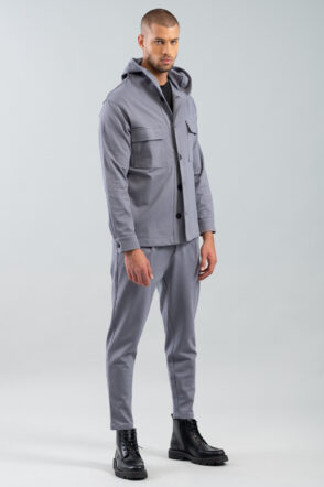 Ανδρικό Πουκάμισο Overshirt Vittorio 300-2425-Savio-Grey 3