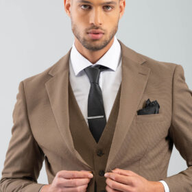 Ανδρικό Κοστούμι Vittorio 100-2425-Alesio Brown 1