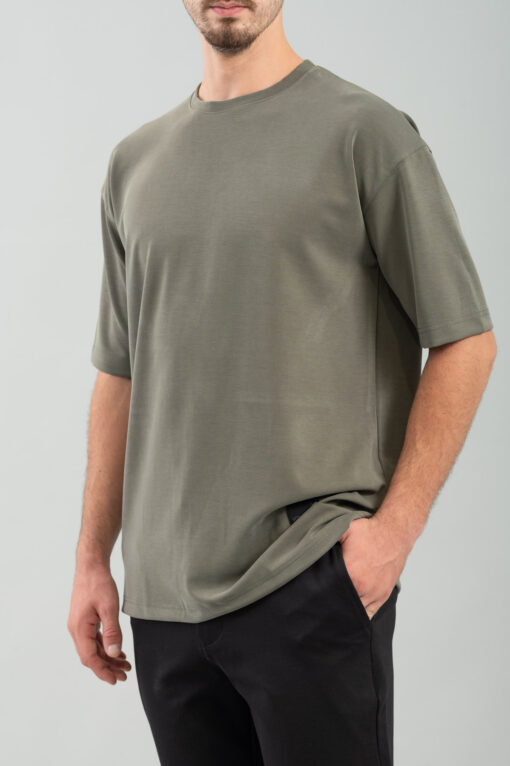 Μπλούζα Κοντομάνικη Vittorio Oversized 200-2425-008 Khaki 3