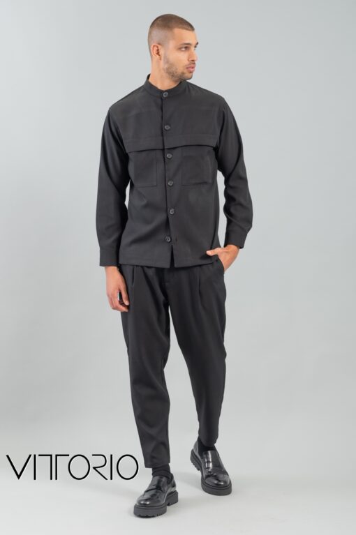 Overshirt Vittorio 300-2425-Pantova Black