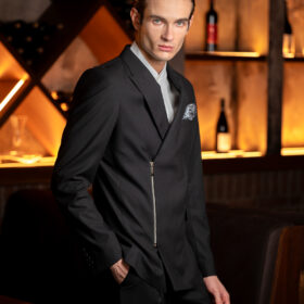 Ανδρικό σακάκι Vittorio 900-2425-Gold Black