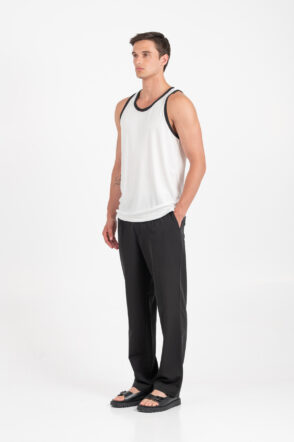 Μπλούζα Αμάνικη Vittorio 200-25-111 OFF WHITE/BLACK