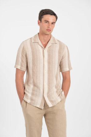 Πουκάμισο Vittorio 800-25-202 BEIGE